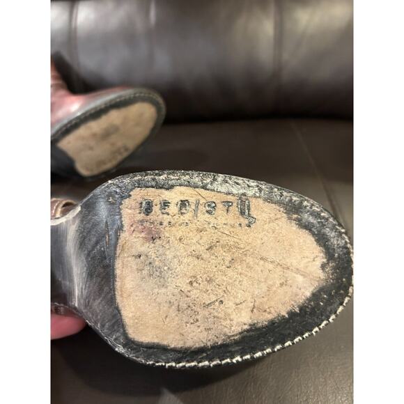 Bed Stu Women's Liberate Harness Boot Size 8 Dark Scarlett Rustic Cobbler Series - Picture 6 of 7